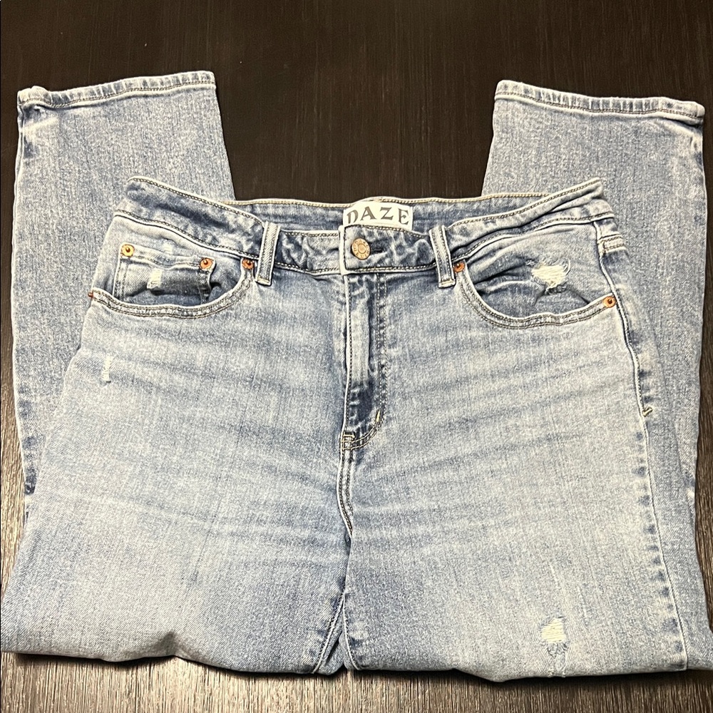 Daze Denim Light Blue Distressed Jeans
